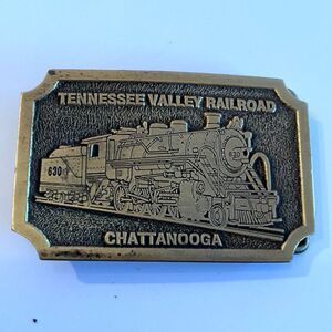 Best vintage Tennessee Valley railroad Chattanooga Belt buckle made in USA